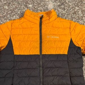 Columbia Kids' Vibrant Orange and Black Puffer Jacket
